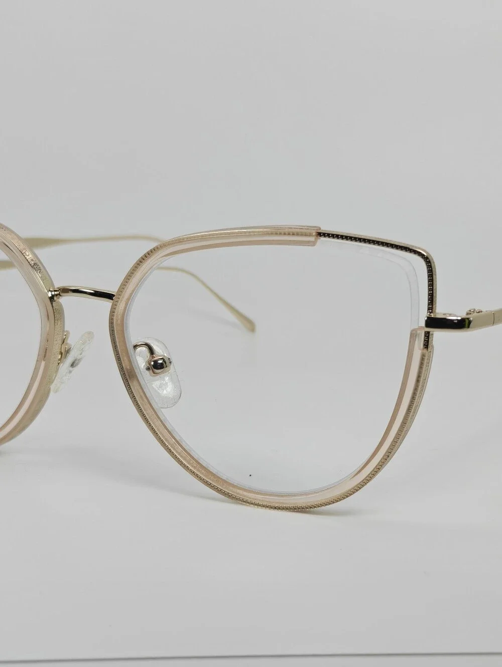 Koyo. Gold Rim Cat-Eye Glasses - Women's Fashion Accessory